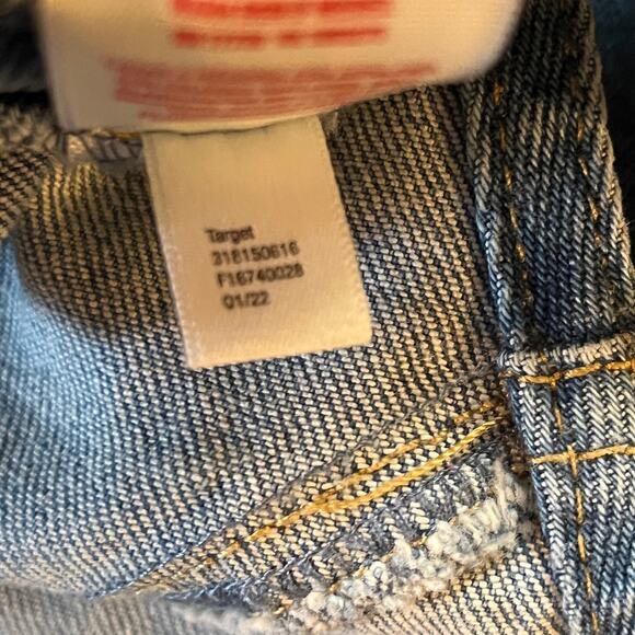 Target Pride Denim Rainbow Overalls Shortalls Womens XL High Waist Stretch Queen - Picture 6 of 6